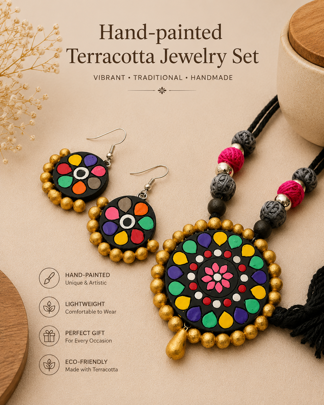 Terracotta Jewellery Set