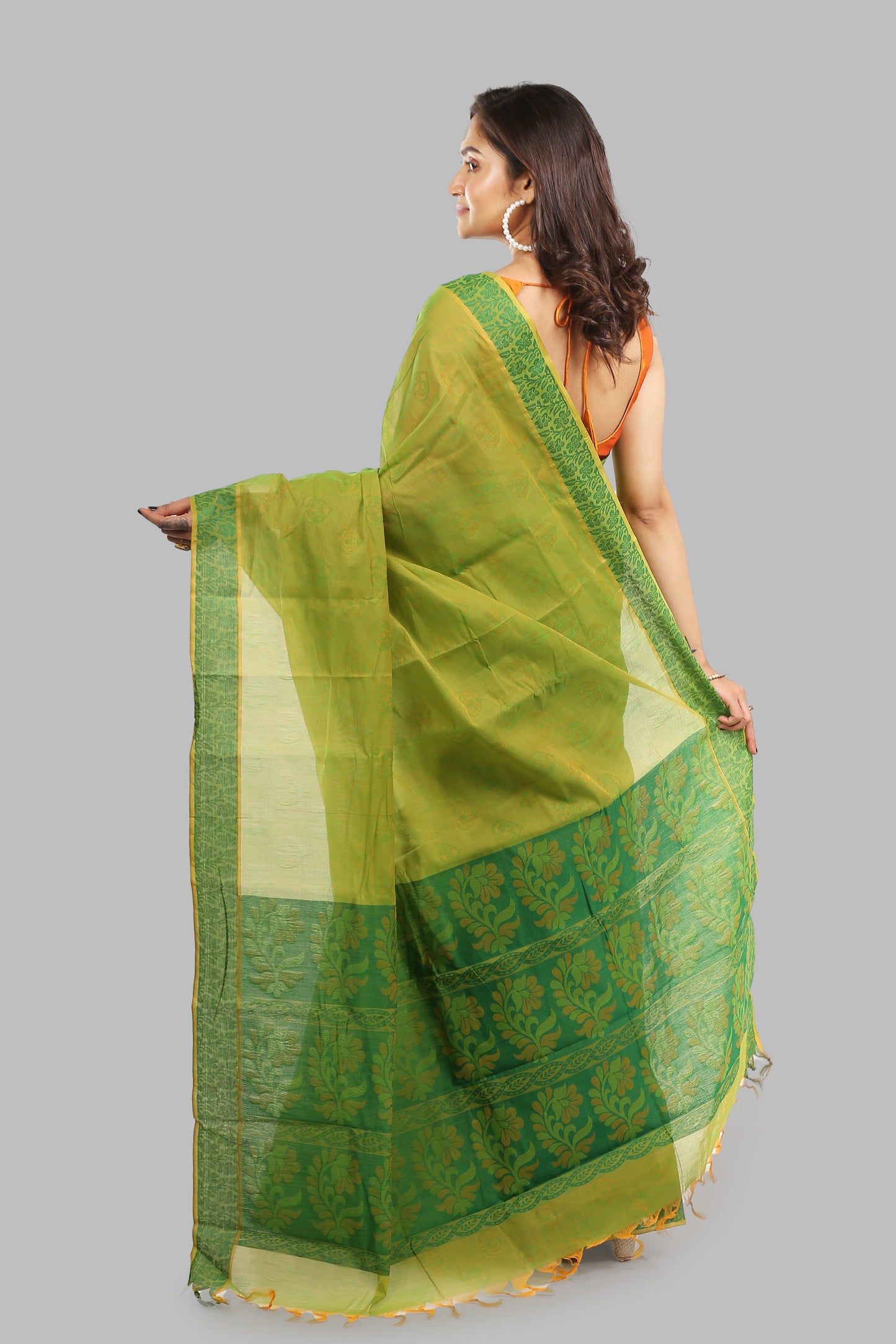 Magical Raw Cotton Saree