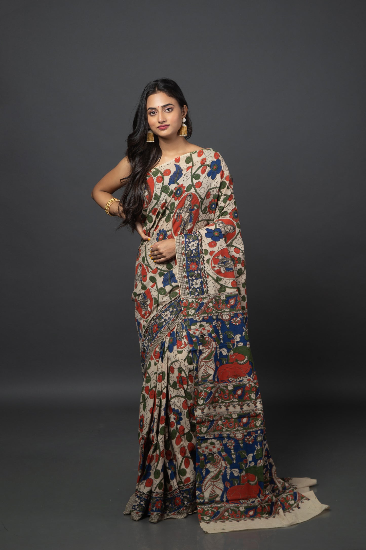 Soft Moss Cotton Saree