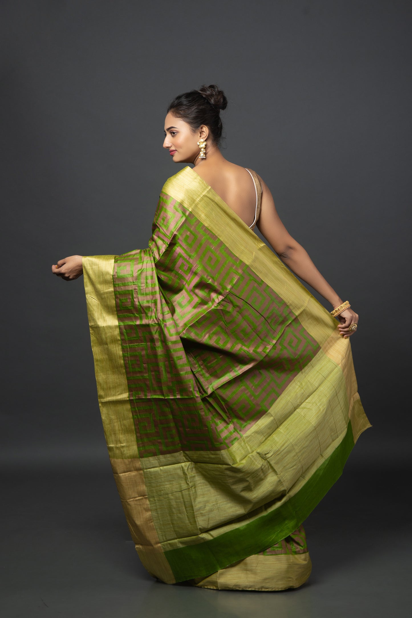 Swastik Story Tussar Silk Saree