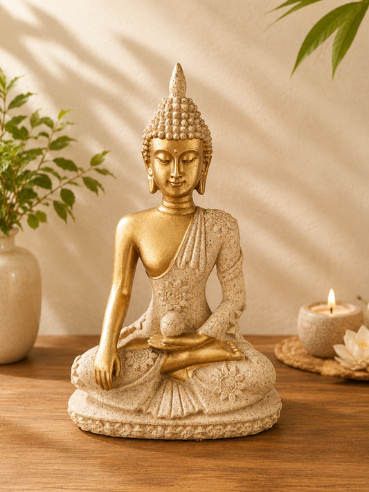 Golden Nirvana Buddha Statue