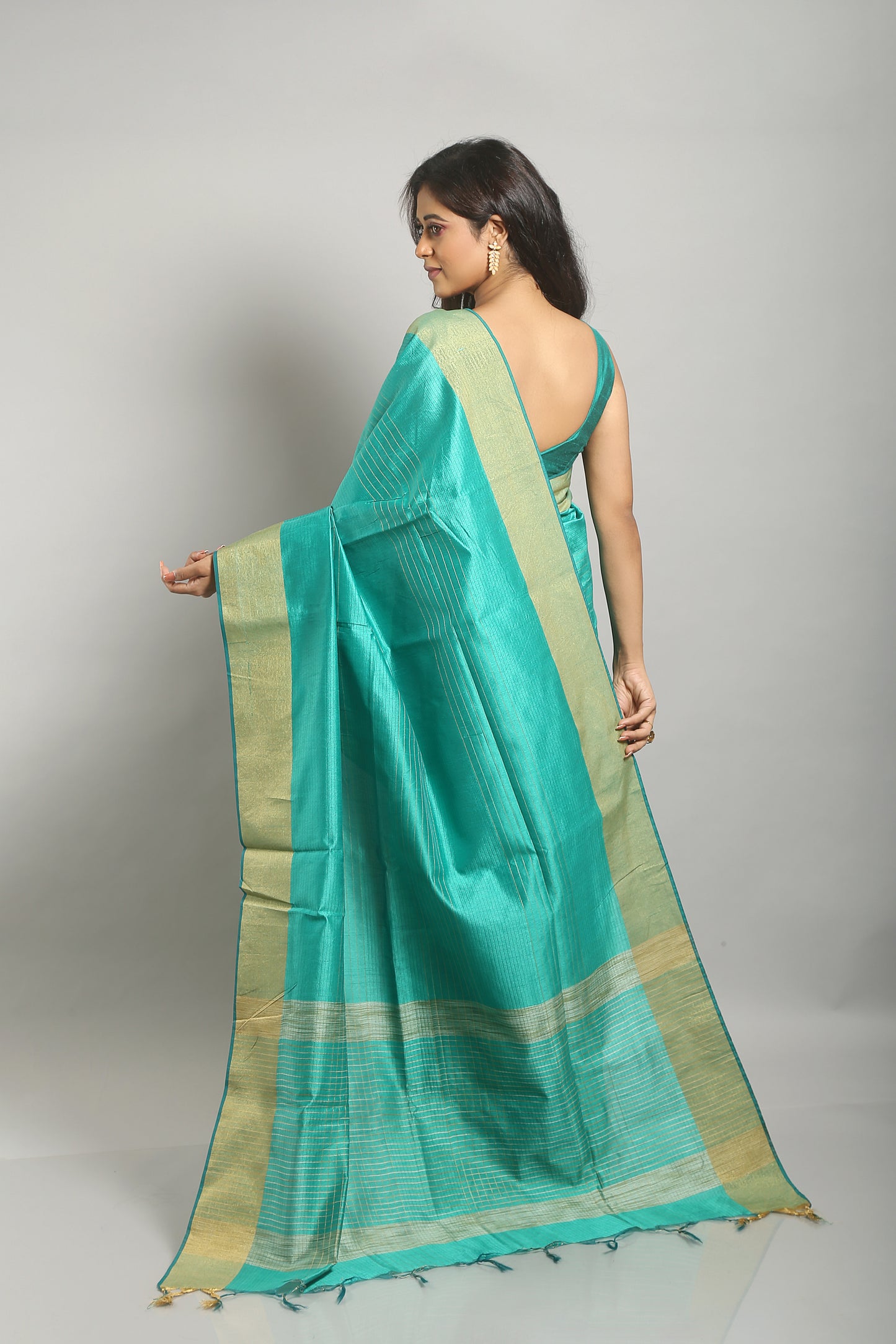 Budding Eco-nut Matka Silk Saree