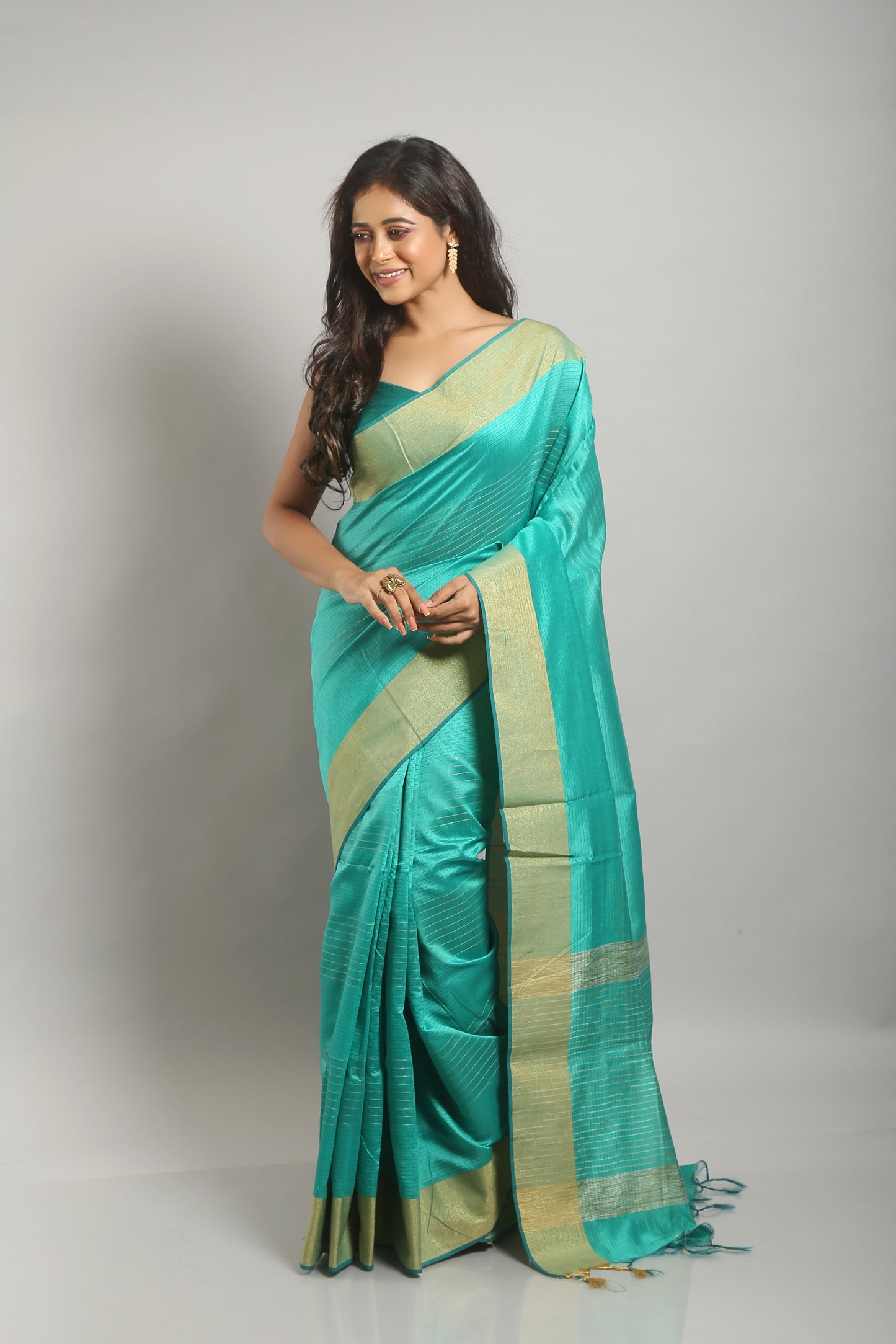 Budding Eco-nut Matka Silk Saree
