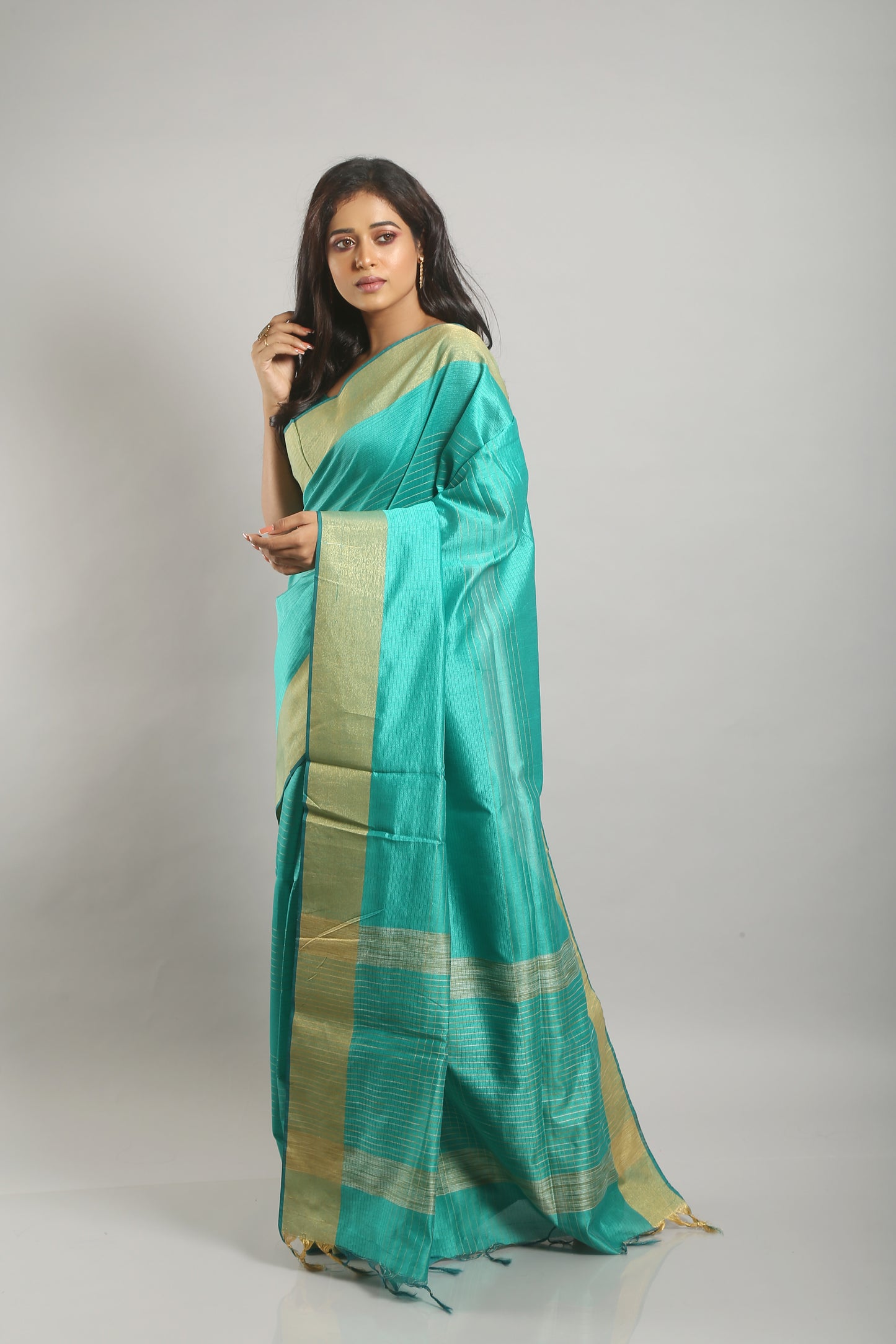 Budding Eco-nut Matka Silk Saree