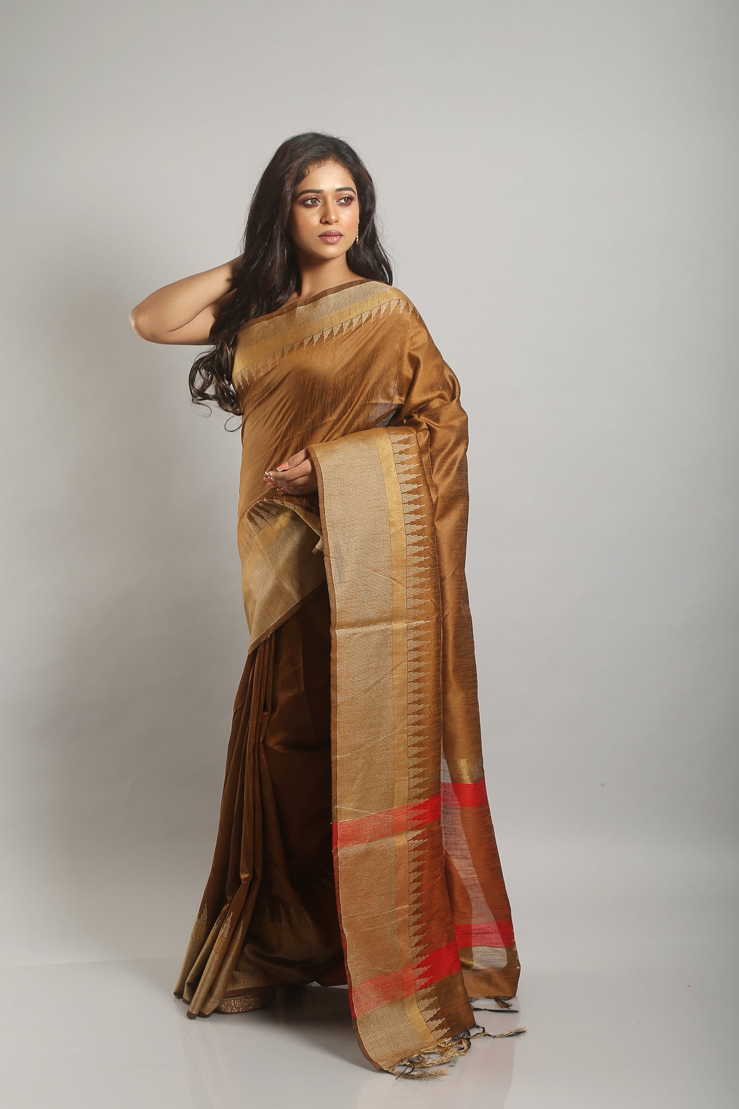 Caramel Brown Matka Silk