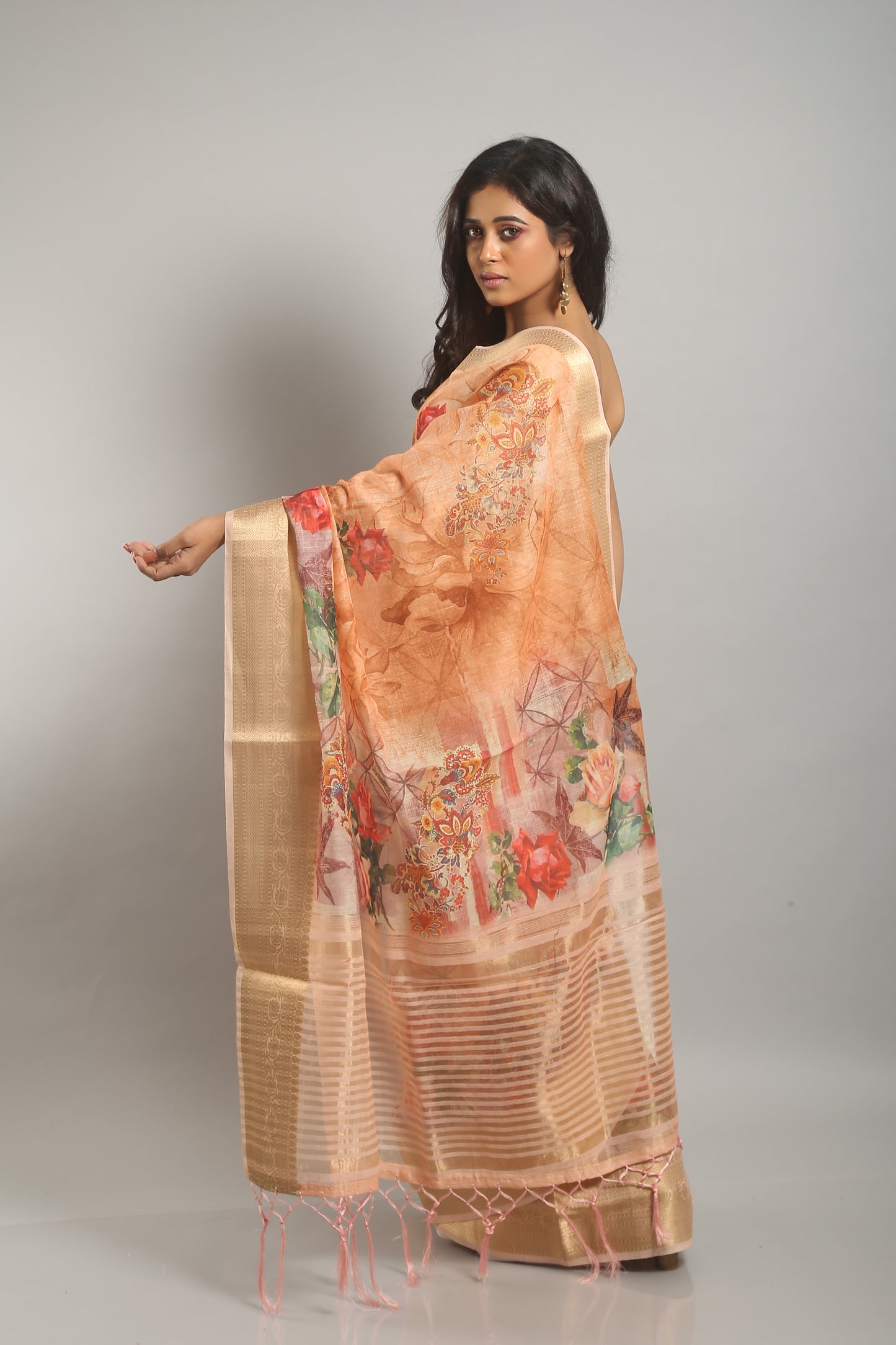 Digital print saree