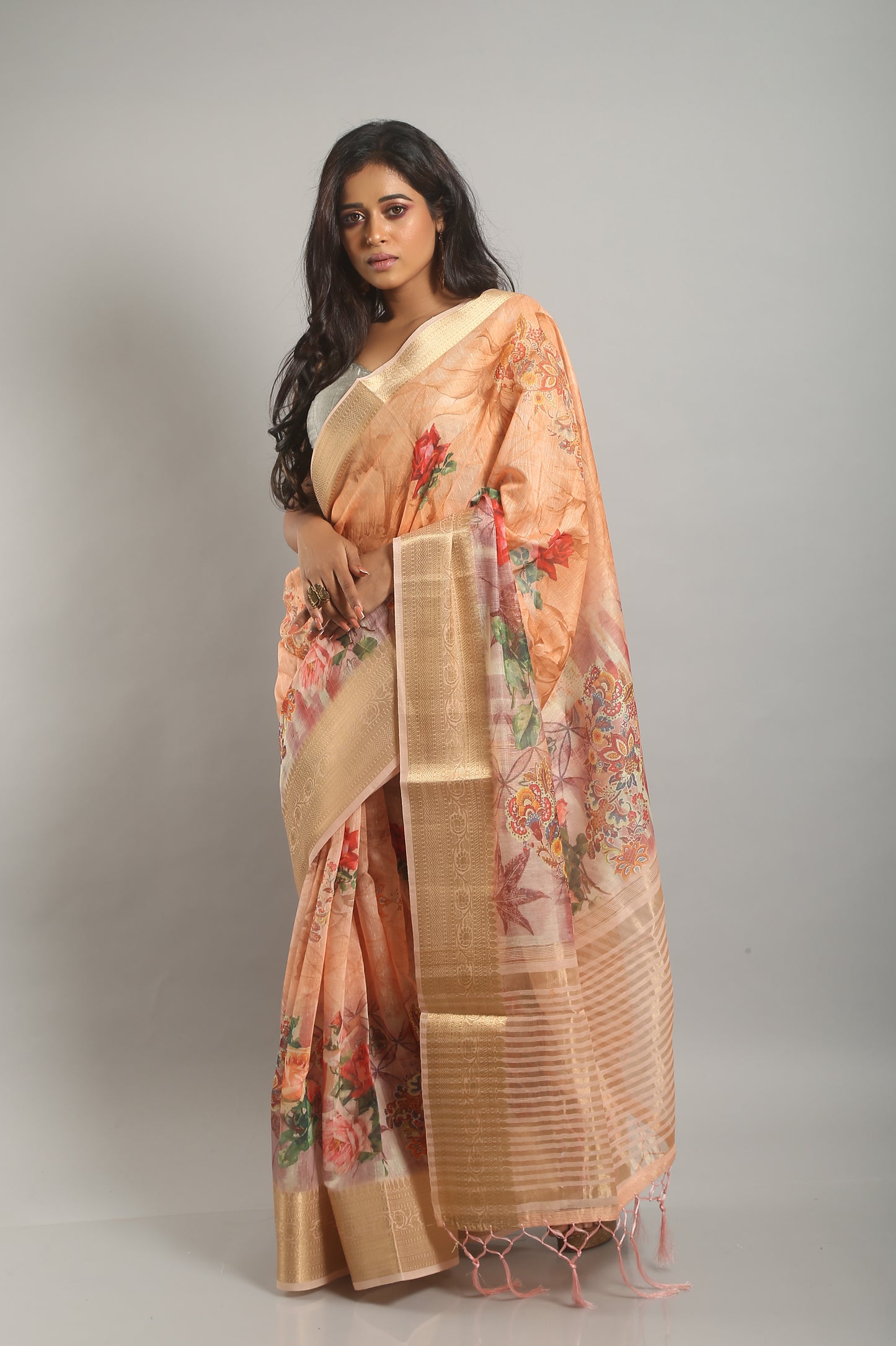 Digital print saree