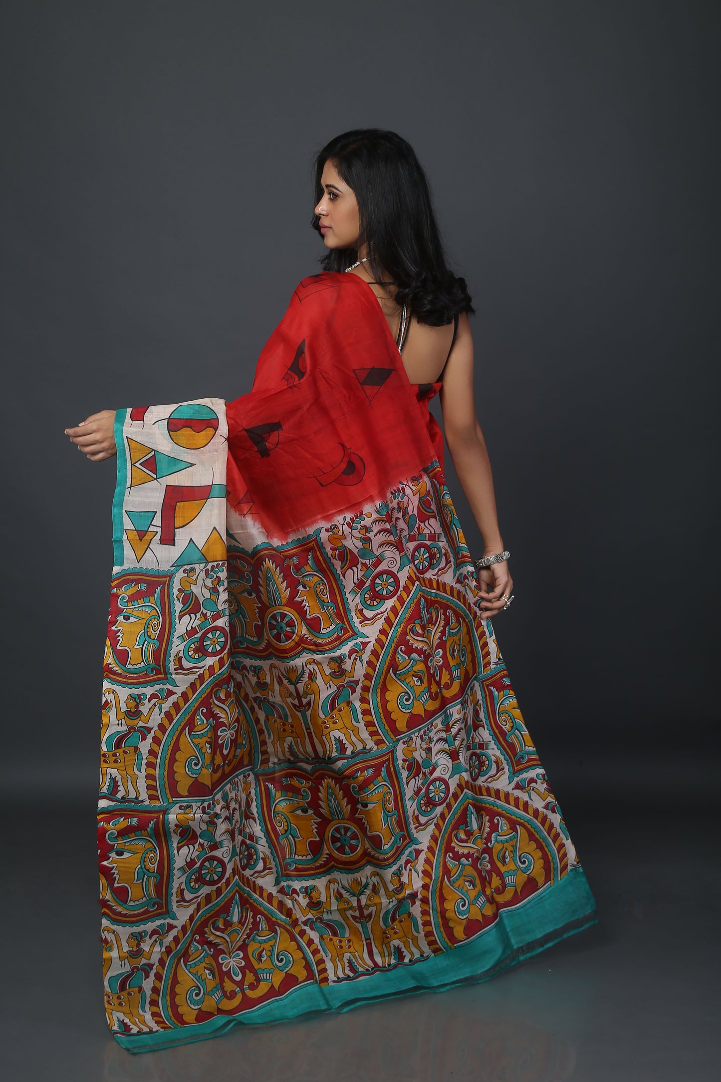 Eclectic Fusion Mulberry Silk Saree