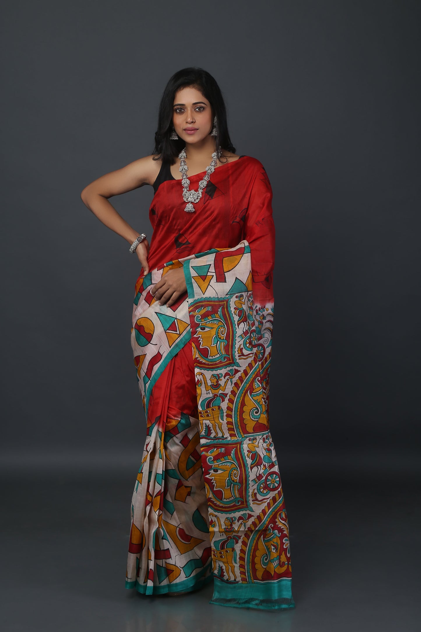 Eclectic Fusion Mulberry Silk Saree