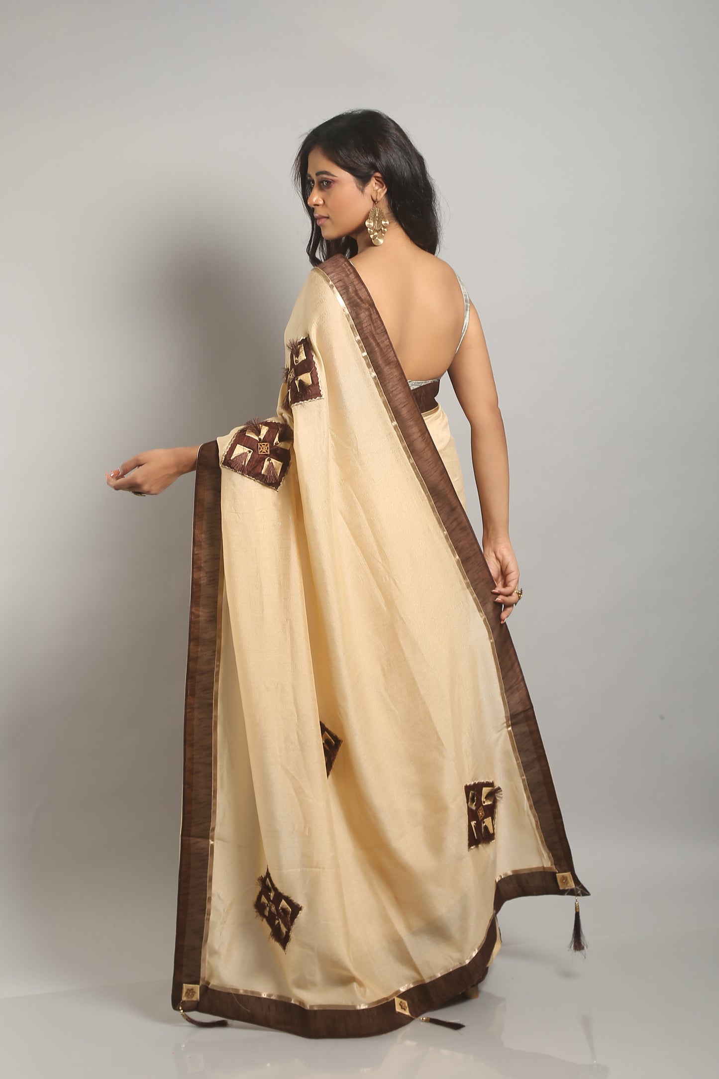 Even Ginger Dupian -Silk Saree