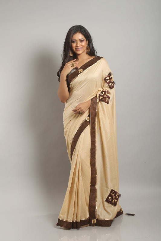 Even Ginger Dupian -Silk Saree