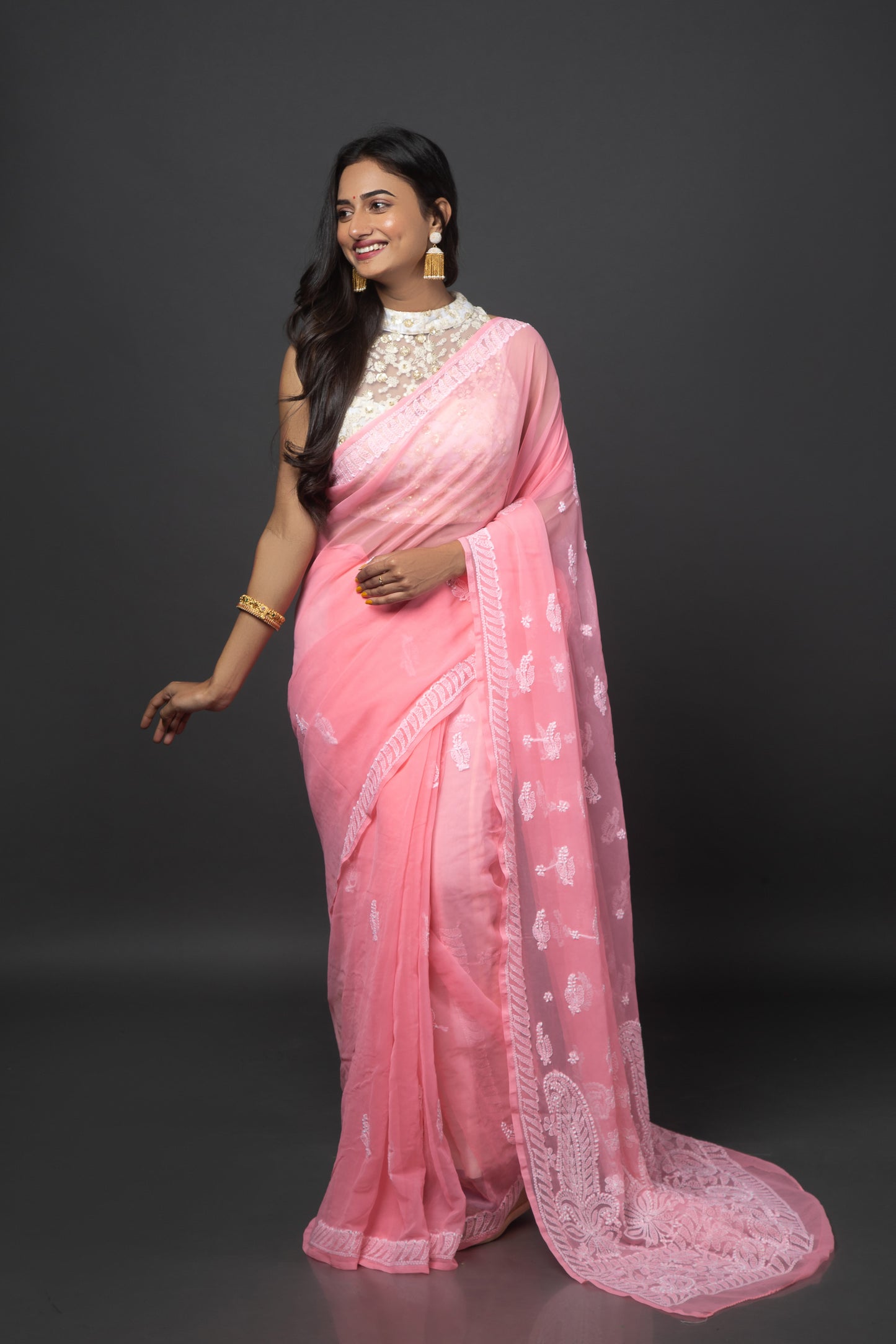 Gaata Rahe Mera Dil-Chikankari Saree