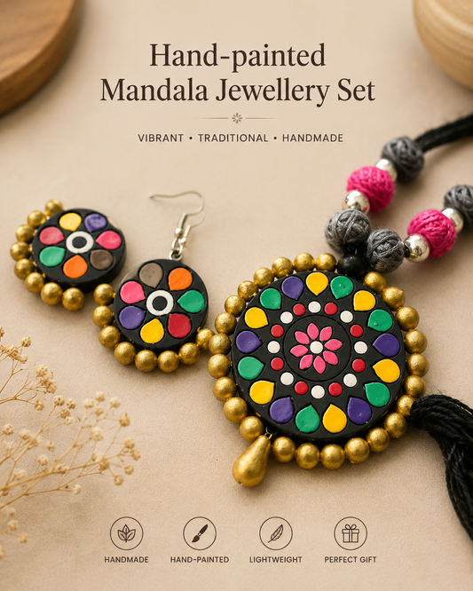Handpainted Terracotta Set