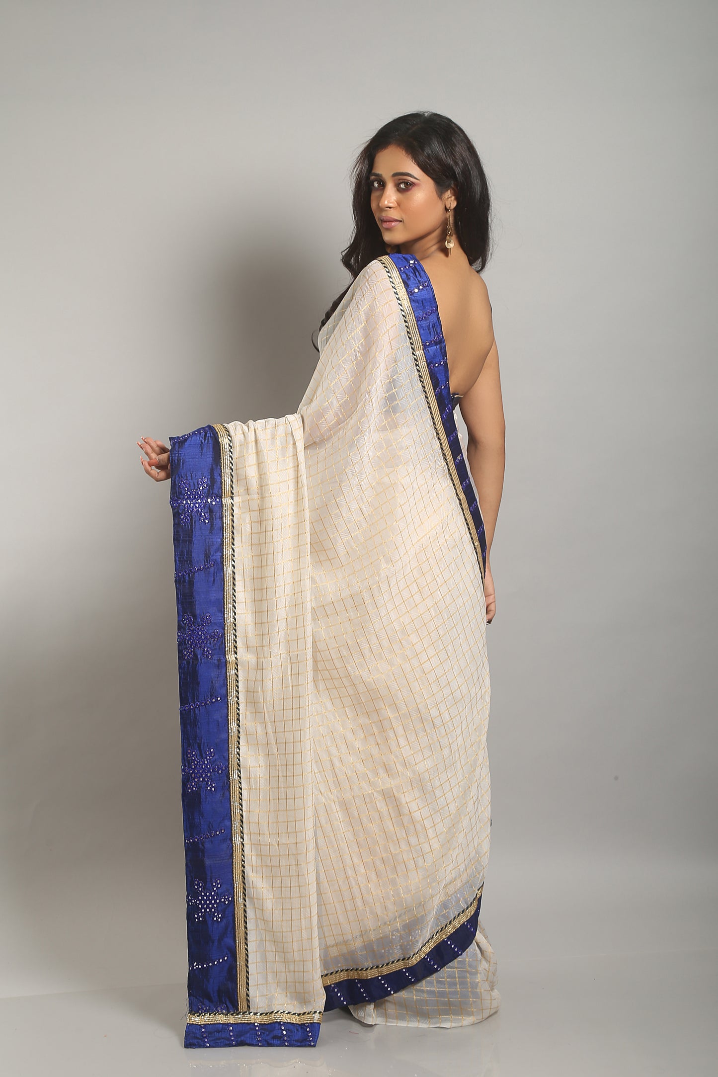 Homely Ivory Saree