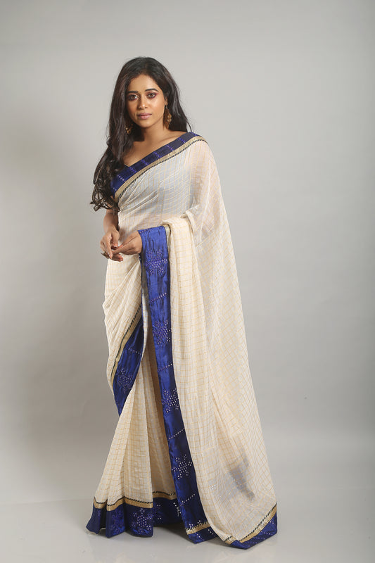 Homely Ivory Saree