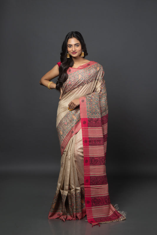 Madhubani Magic Silk Saree