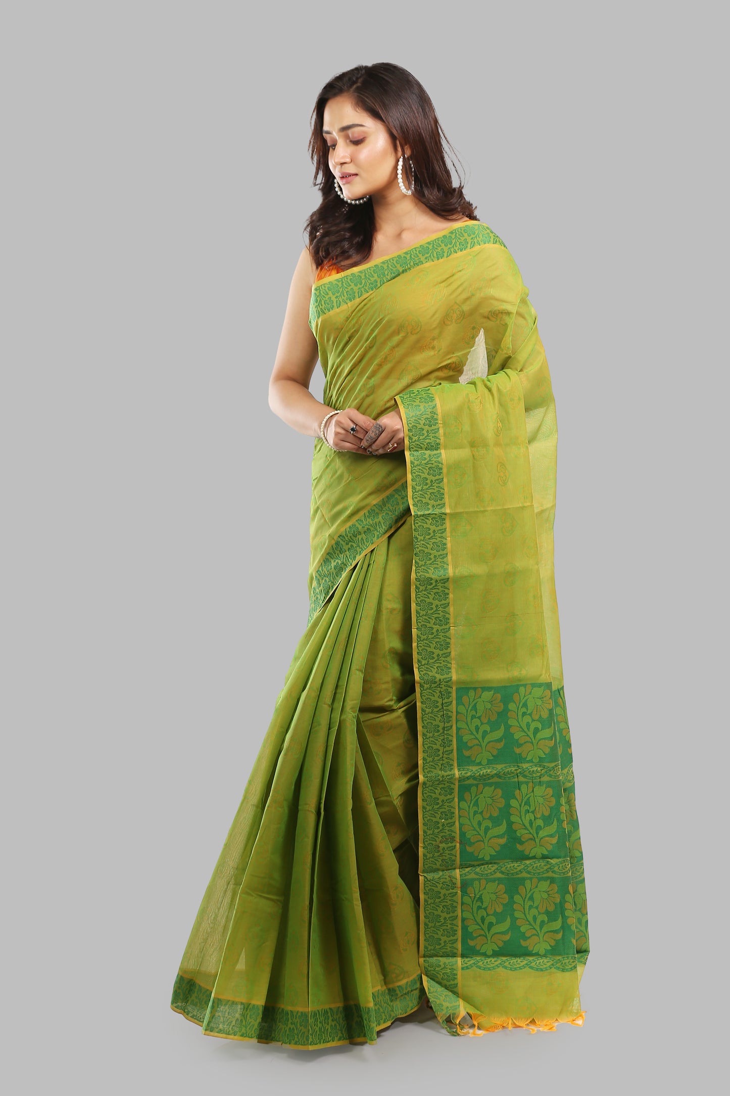 Magical Raw Cotton Saree