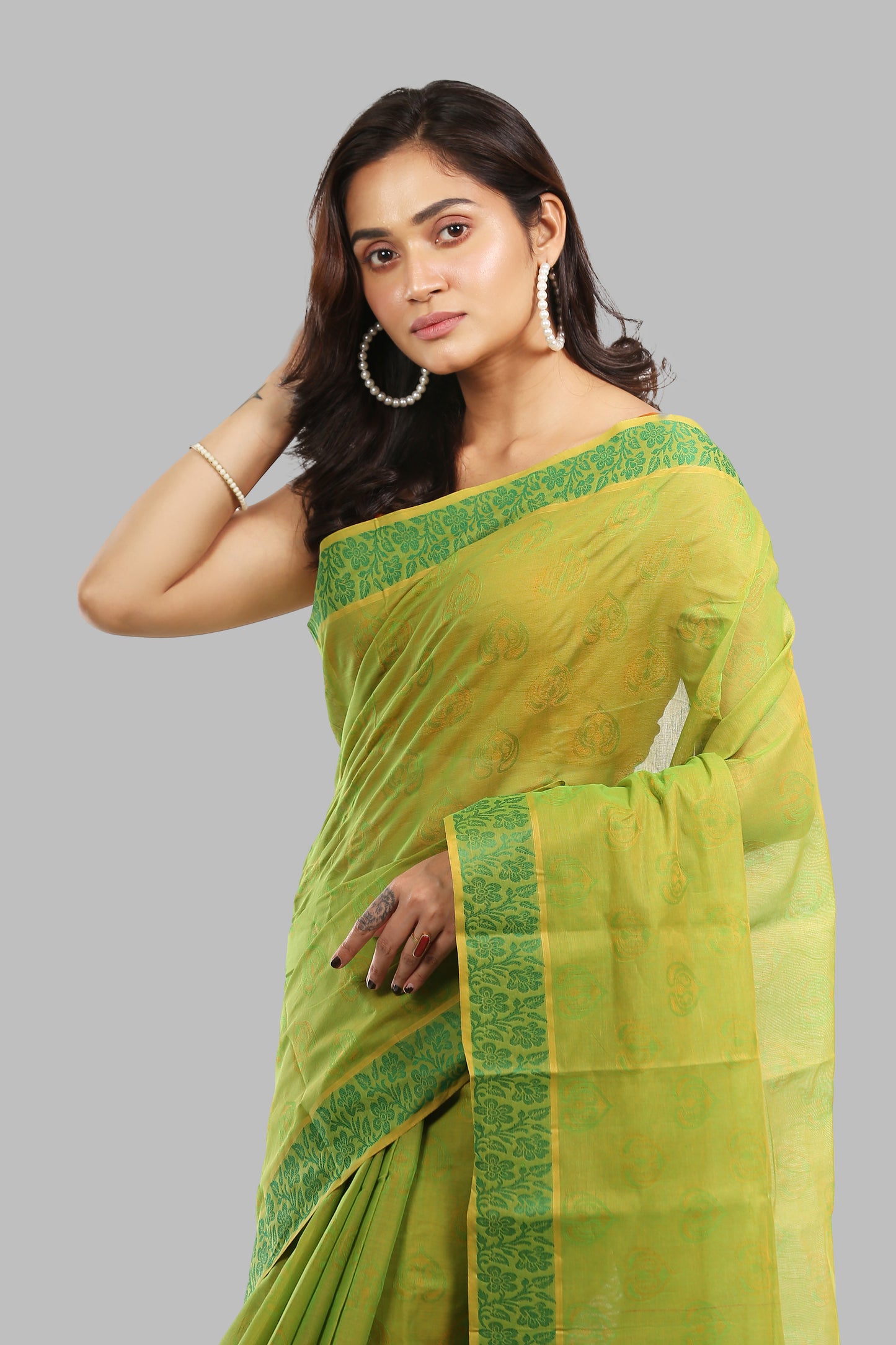 Magical Raw Cotton Saree
