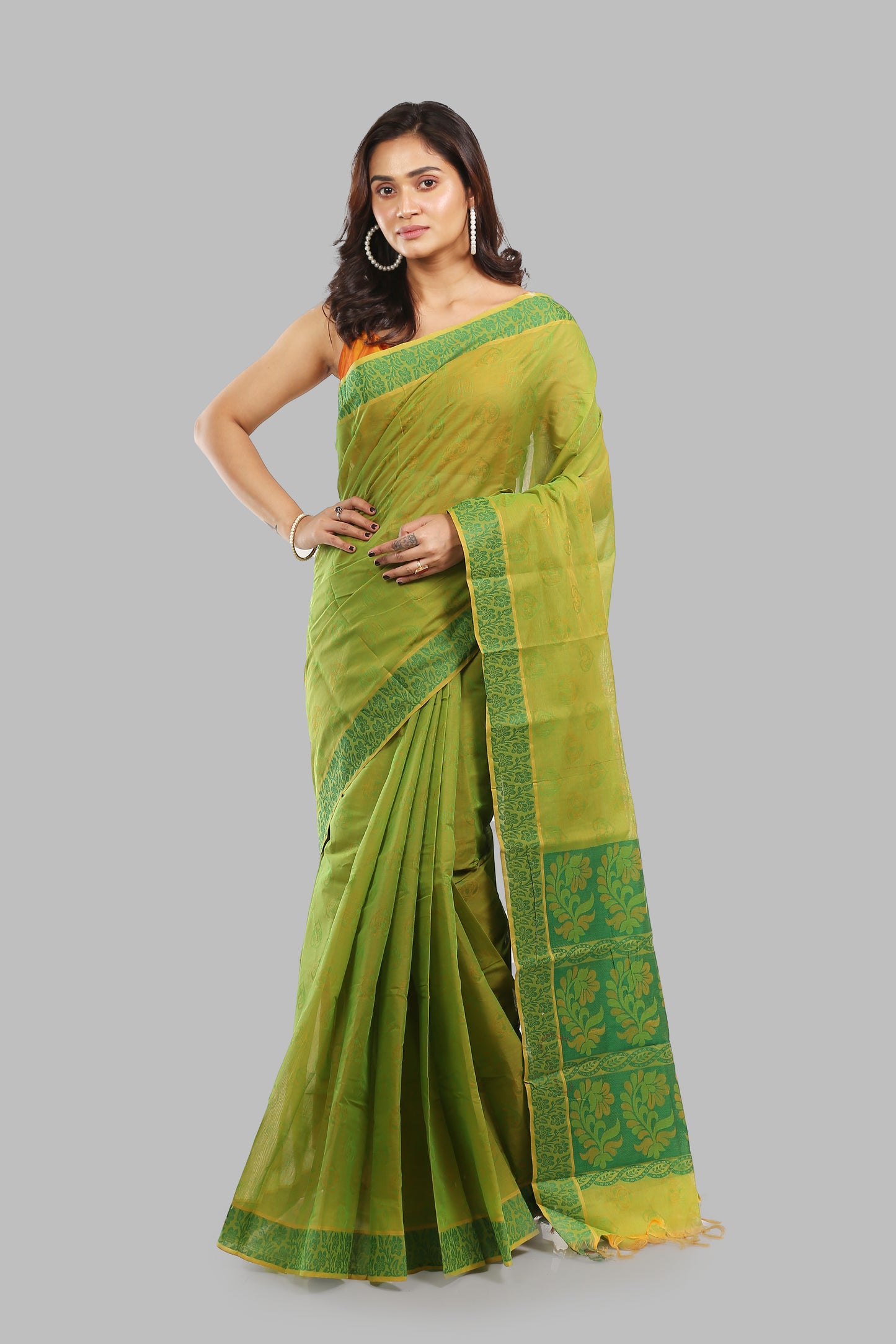 Magical Raw Cotton Saree