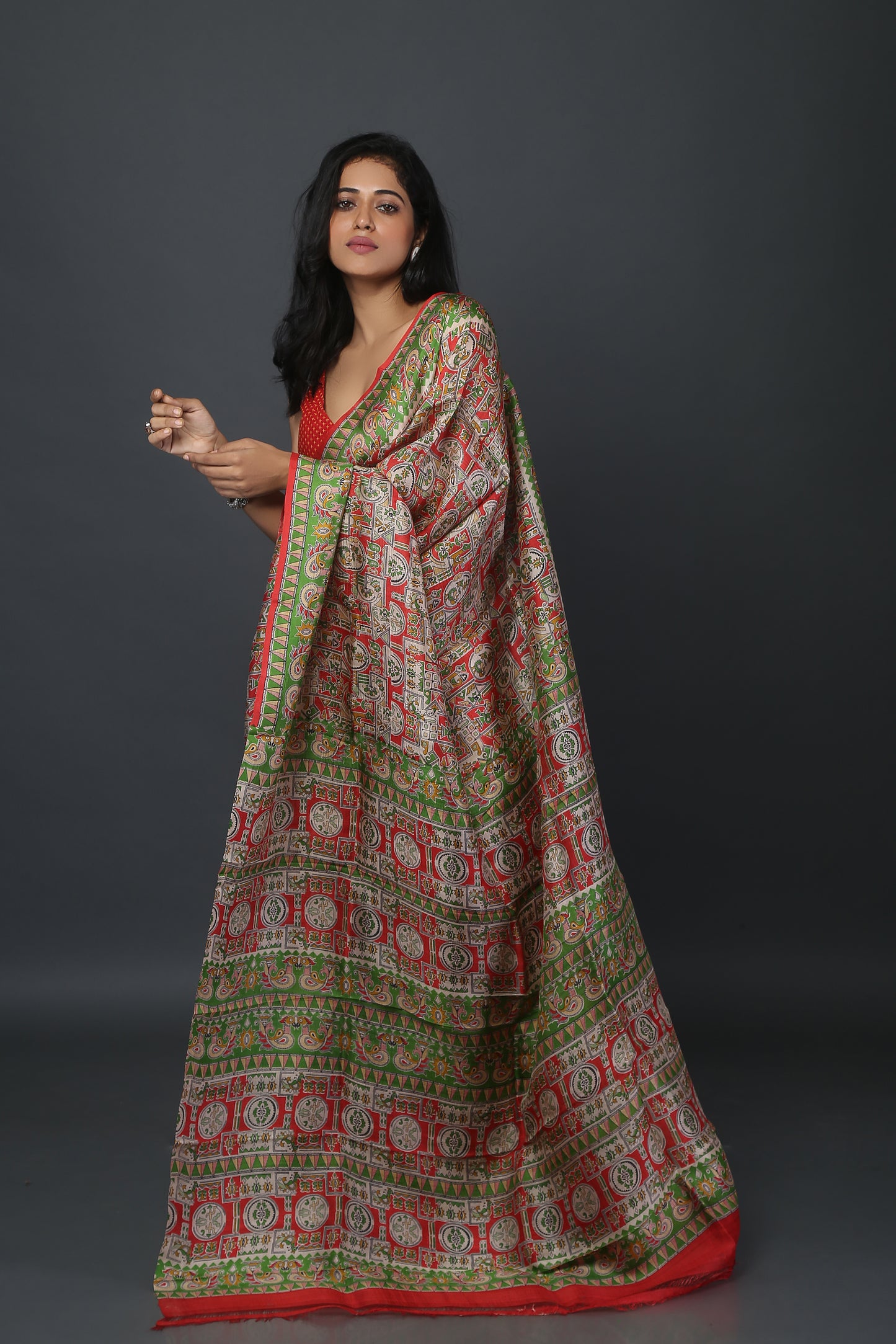 Mystic Melange  Mulberry Silk Saree