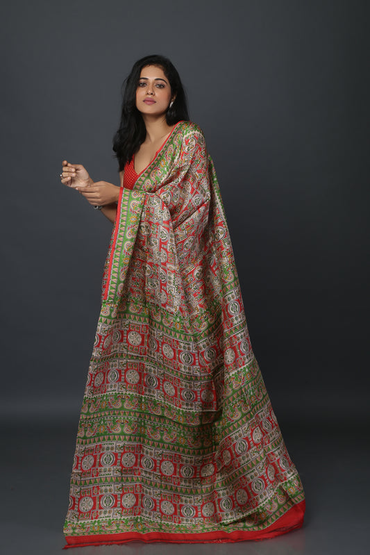 Mystic Melange  Mulberry Silk Saree