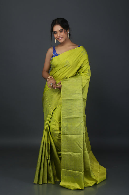 Neon Nymph Kanjeevaram Saree
