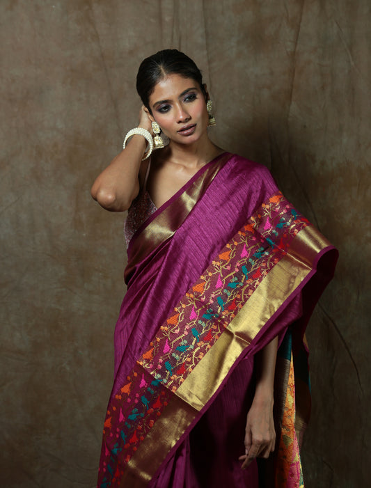 O Mere Dil Ke Chain - Tussar Saree