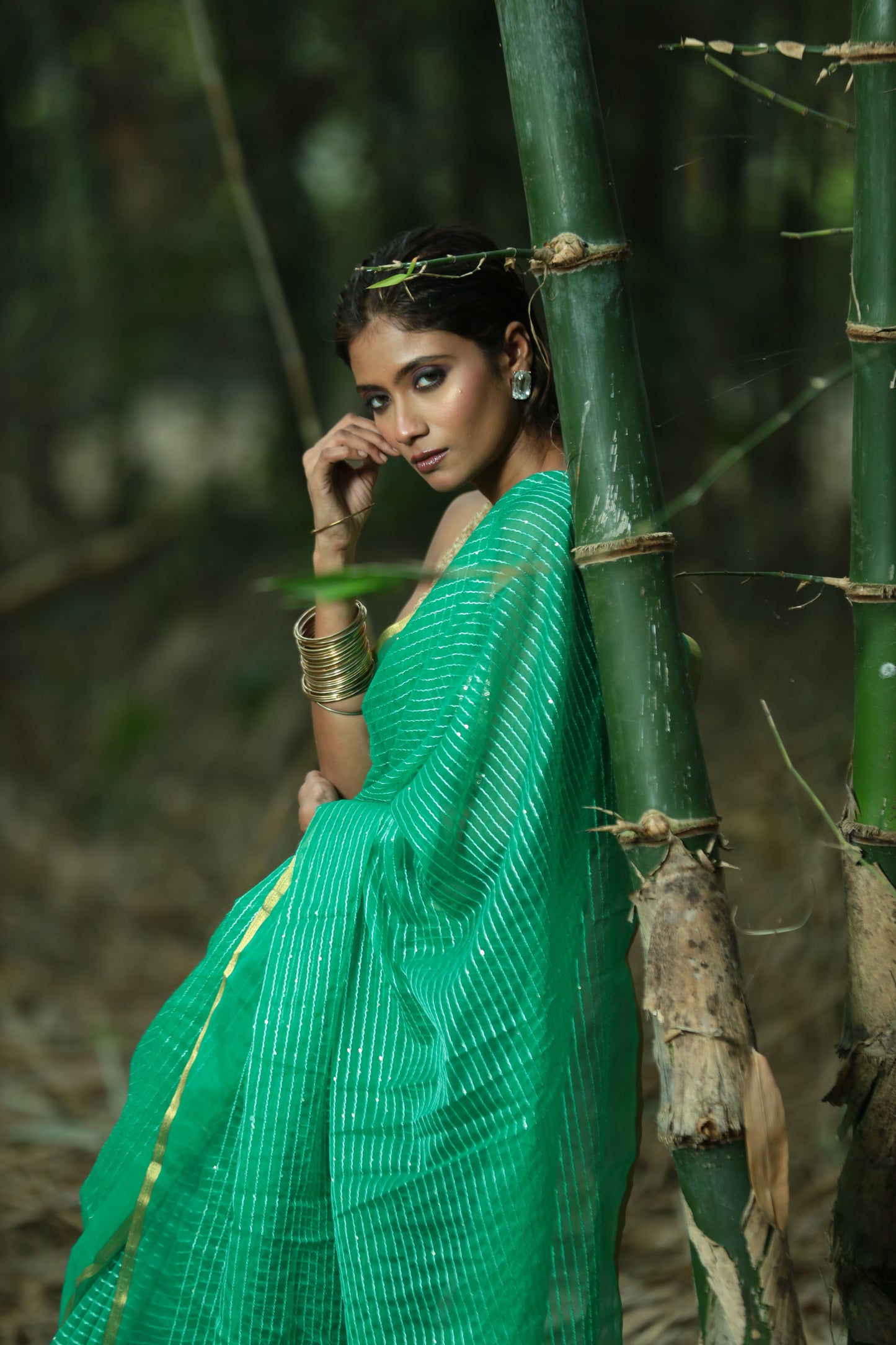 Sagar Jaisi Aankhon Wali - Tissue Saree