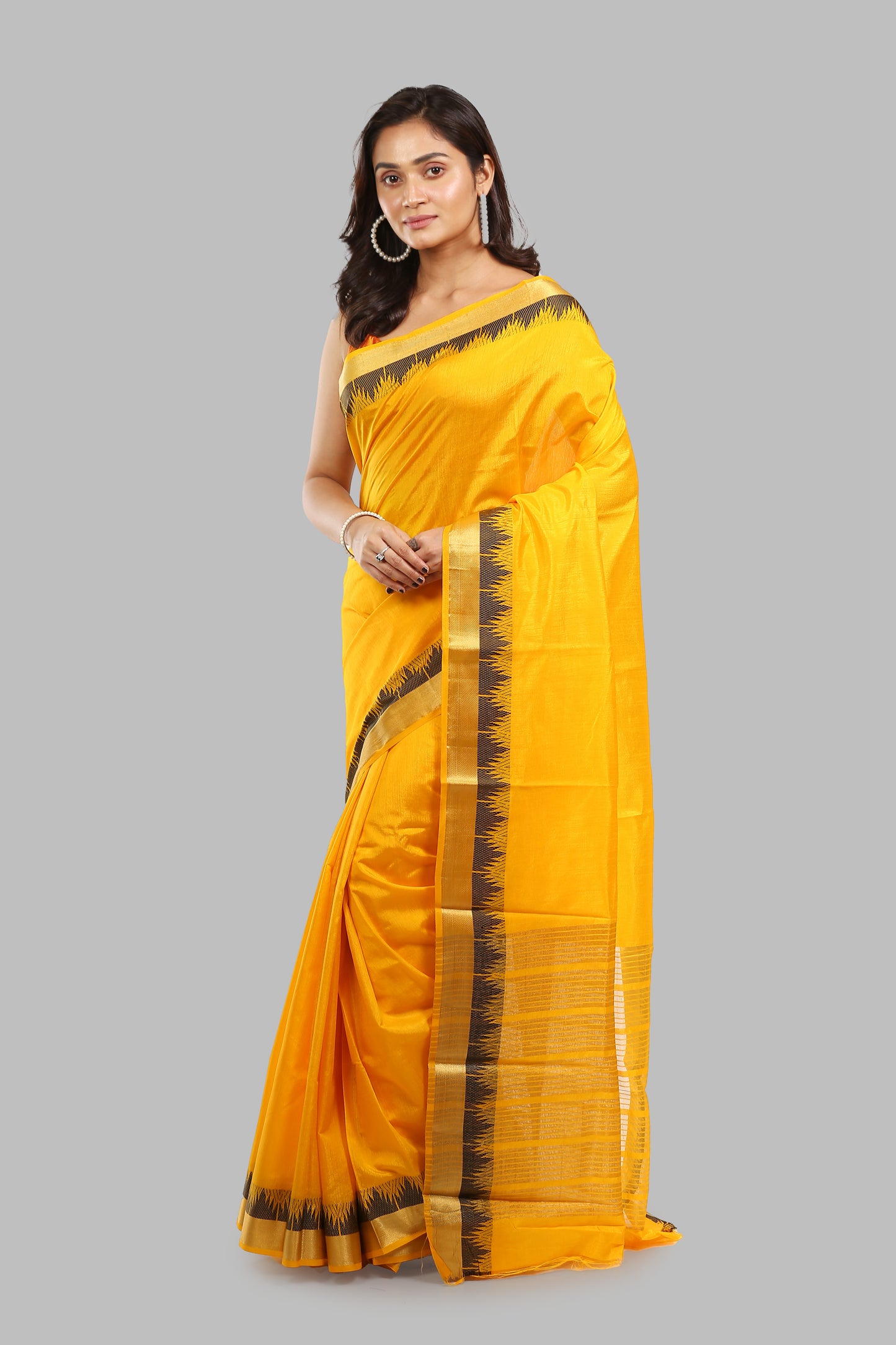 Scented Amber Raw Silk Saree