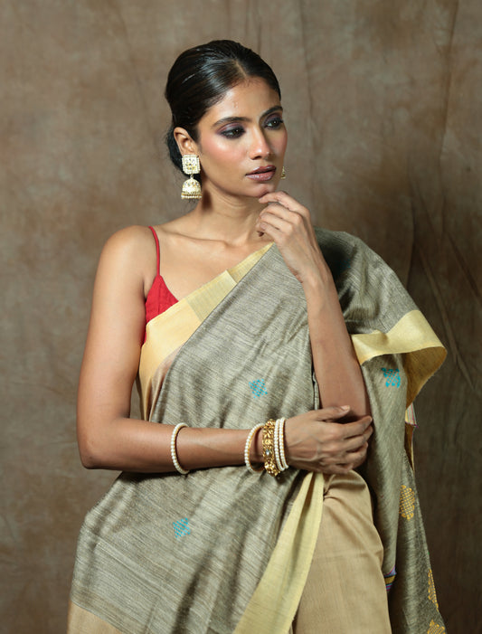 Silsila Ye Chahat Ka - Tussar Saree