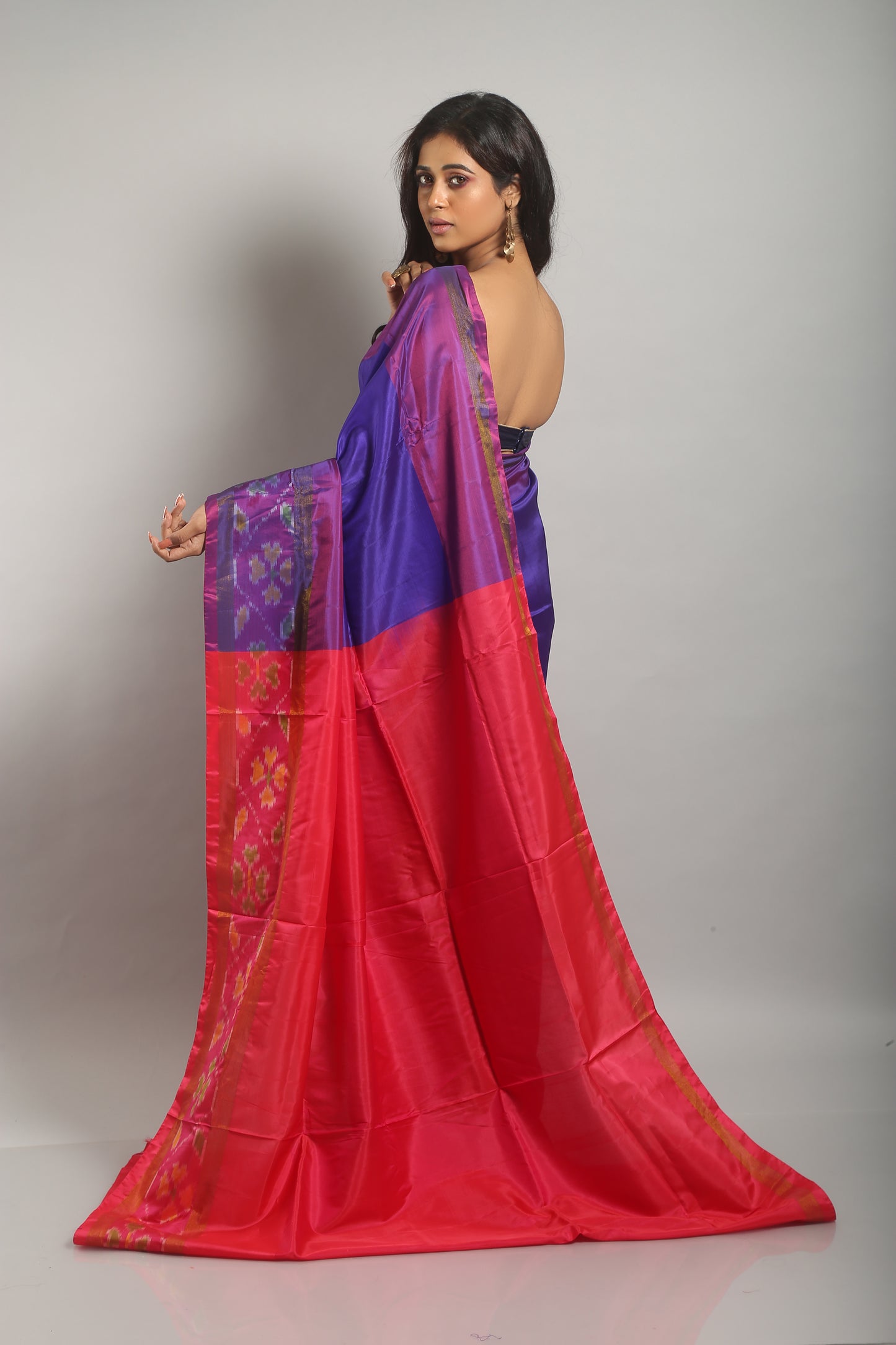 Smooth Teal Silk Saree