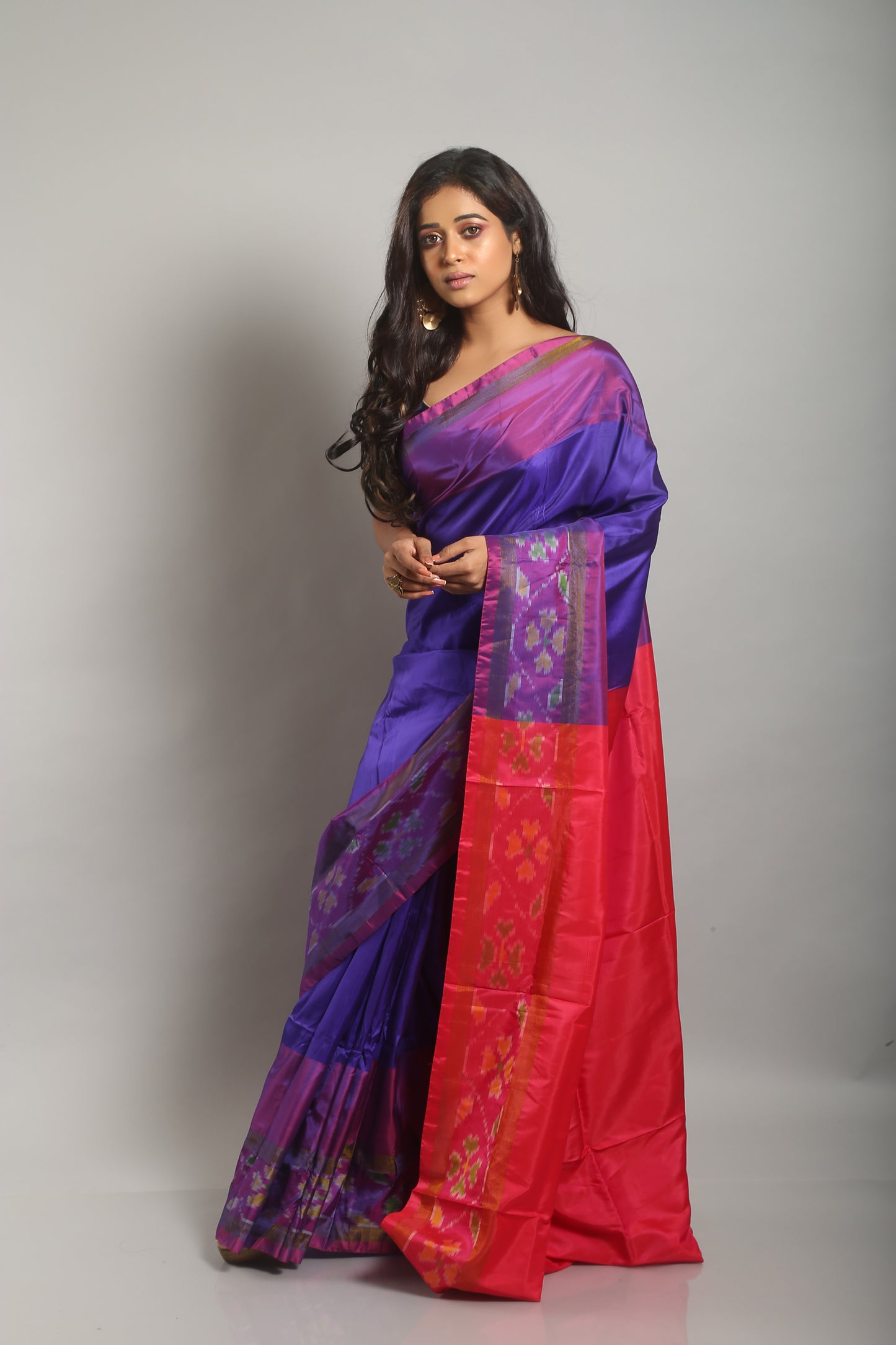 Smooth Teal Silk Saree