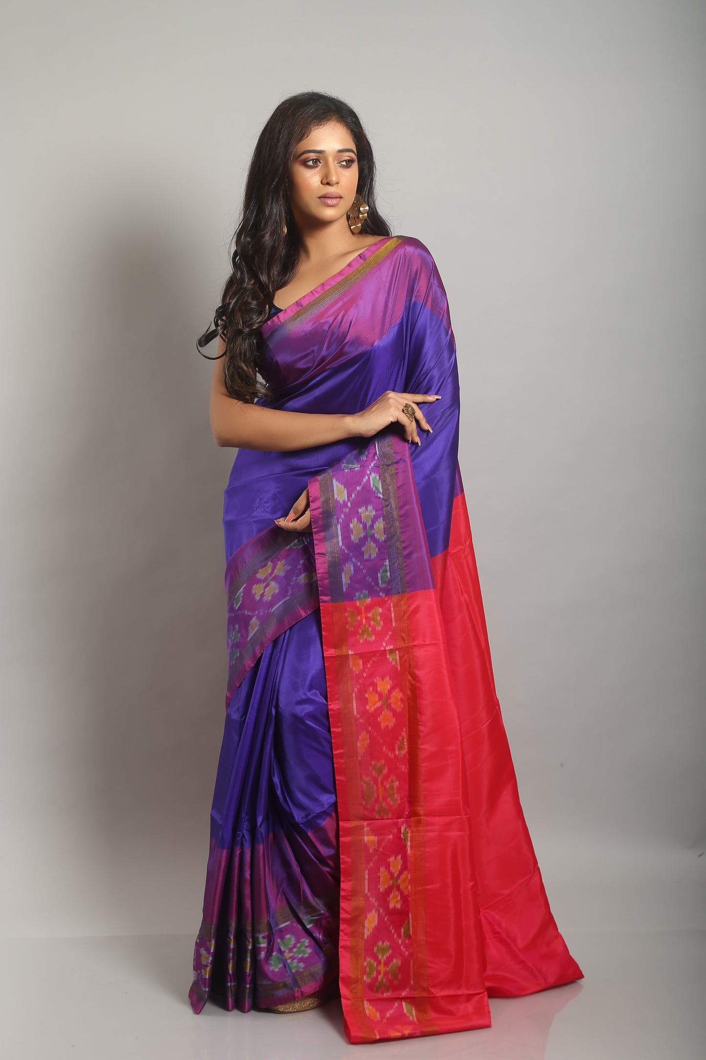Smooth Teal Silk Saree