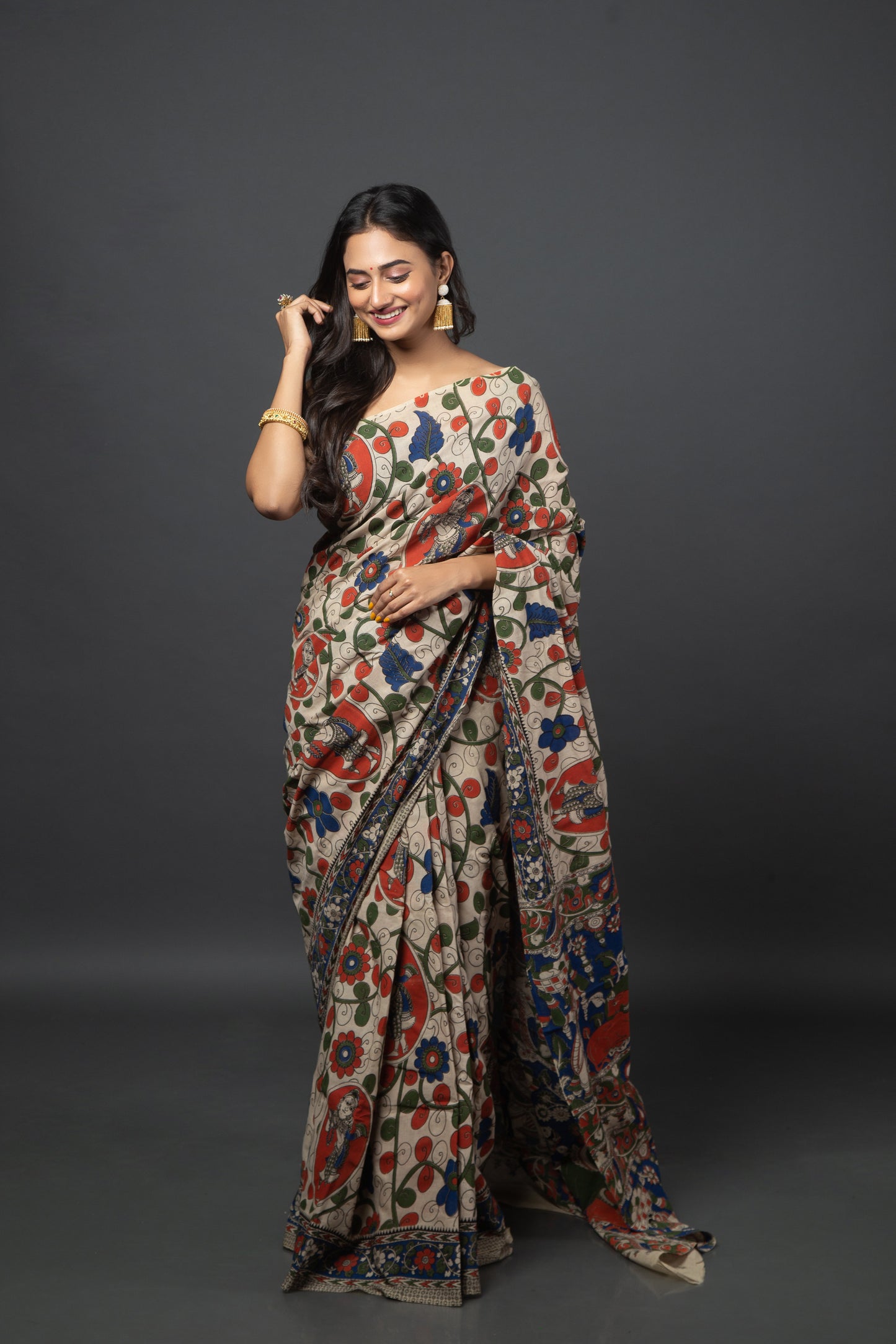 Soft Moss Cotton Saree
