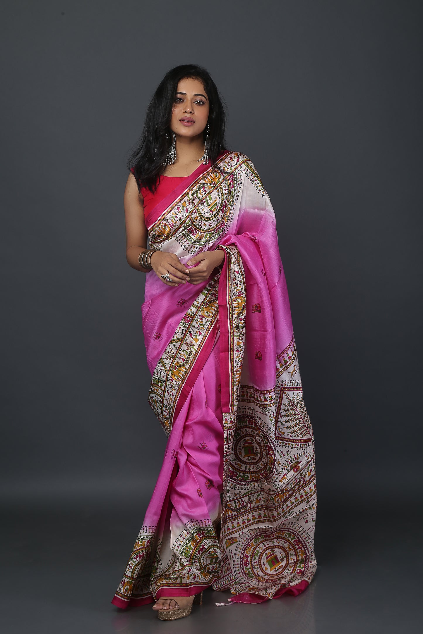 Soulful Roseate Mulberry Silk Saree