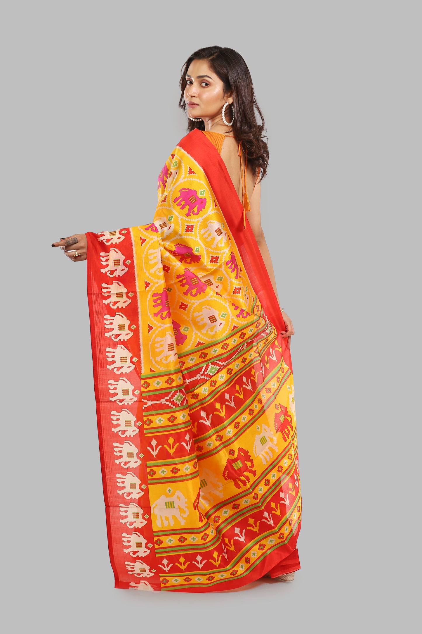 Striking Ocherous Raw Silk