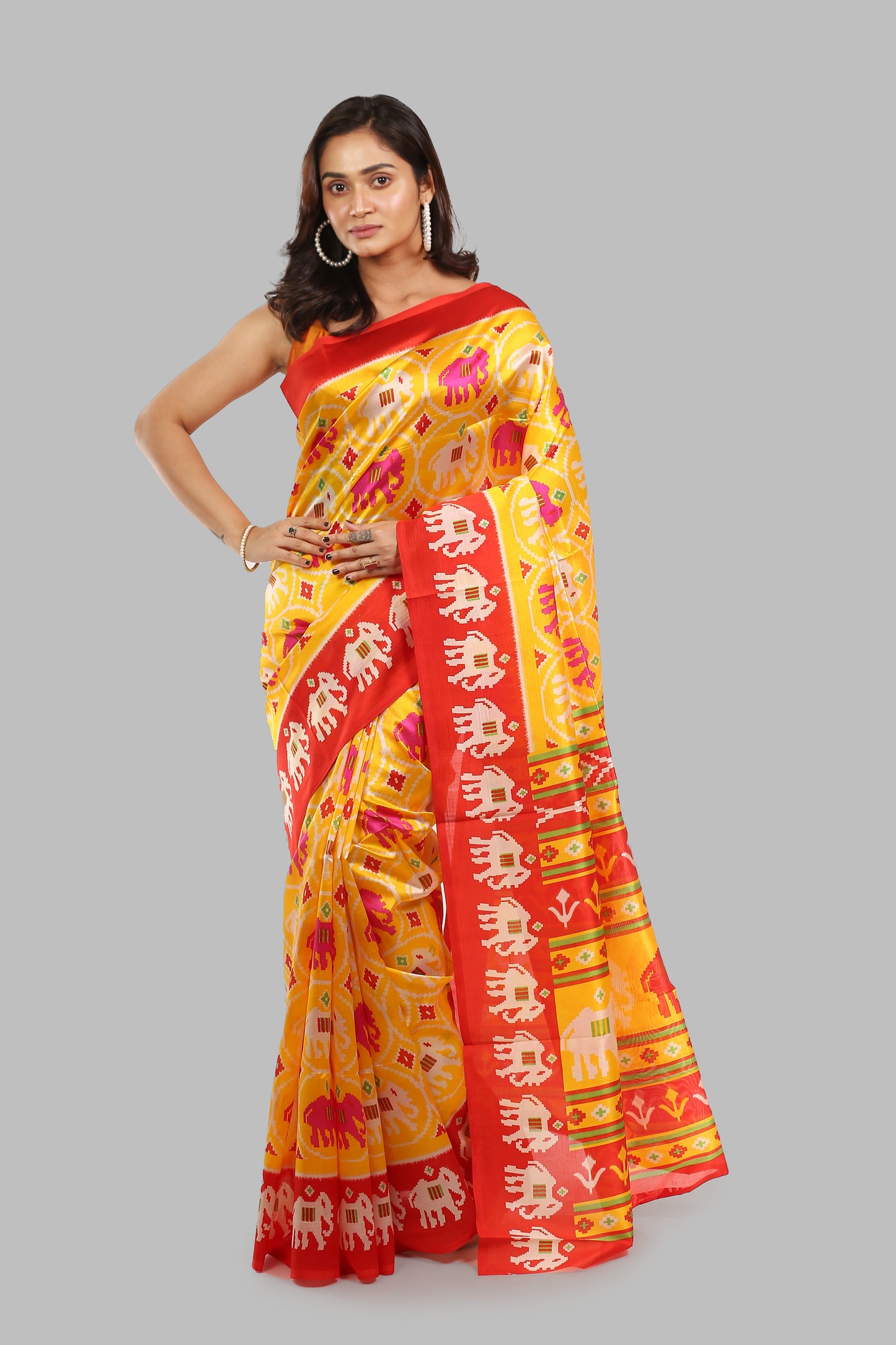Striking Ocherous Raw Silk