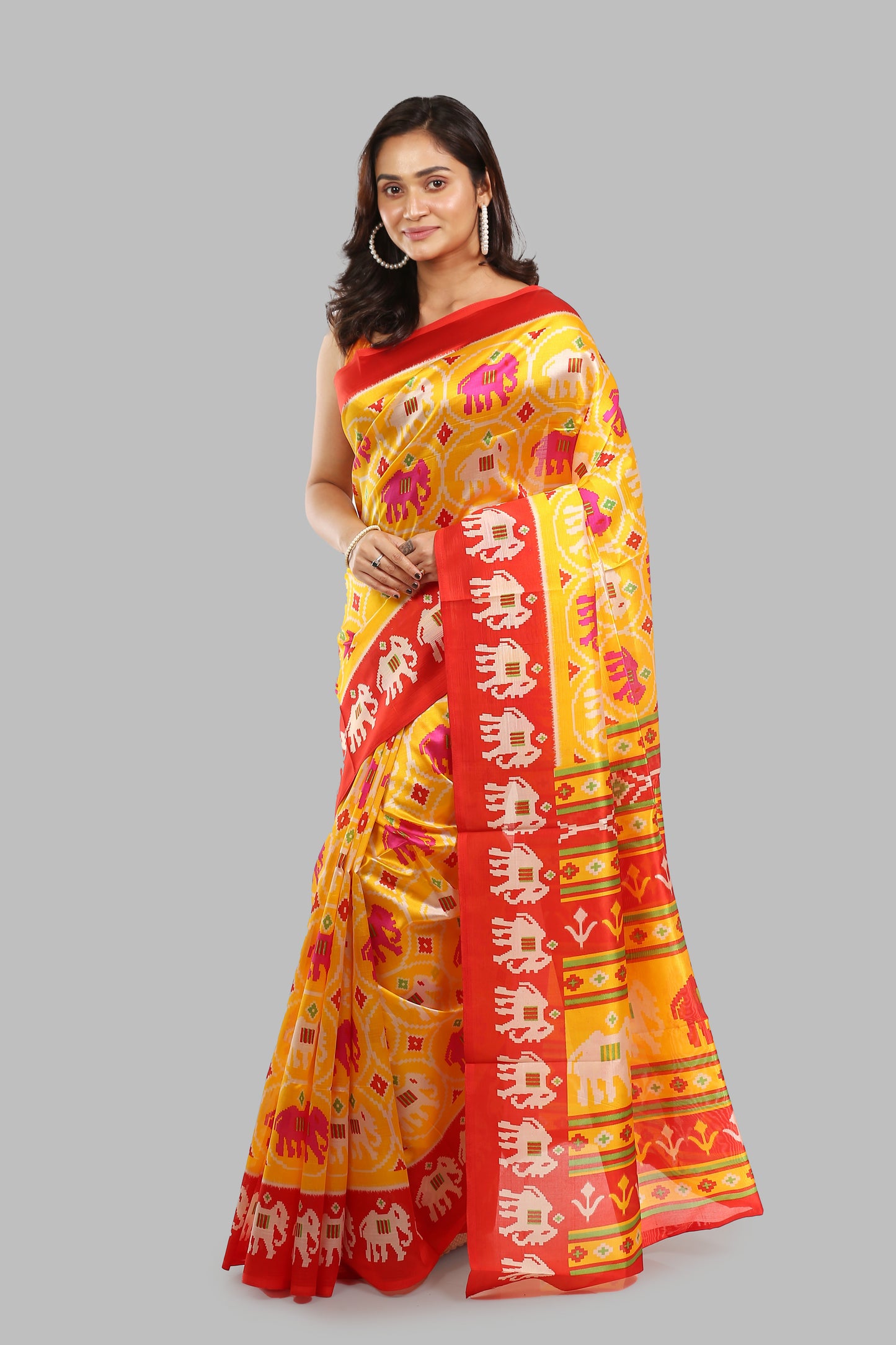 Striking Ocherous Raw Silk