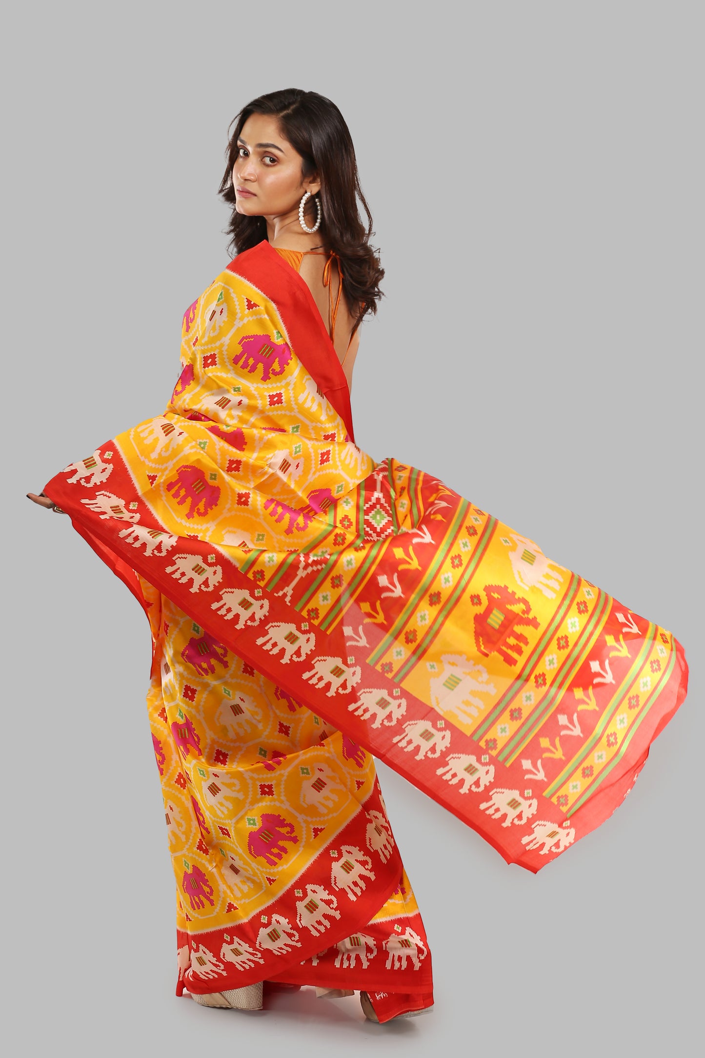 Striking Ocherous Raw Silk