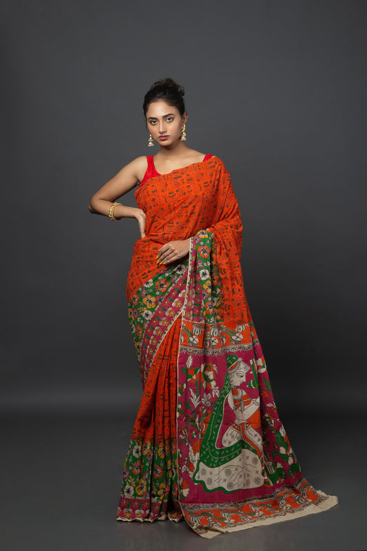 Tareef Karoon Kya Uski - Kalamkari Saree