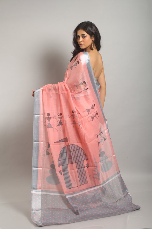 Worli print saree