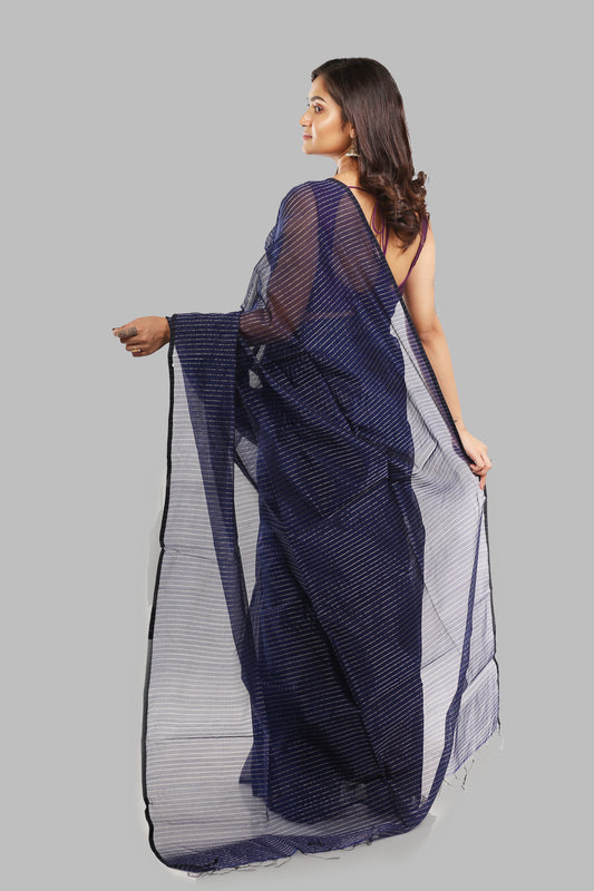Young Teal Tissue Saree