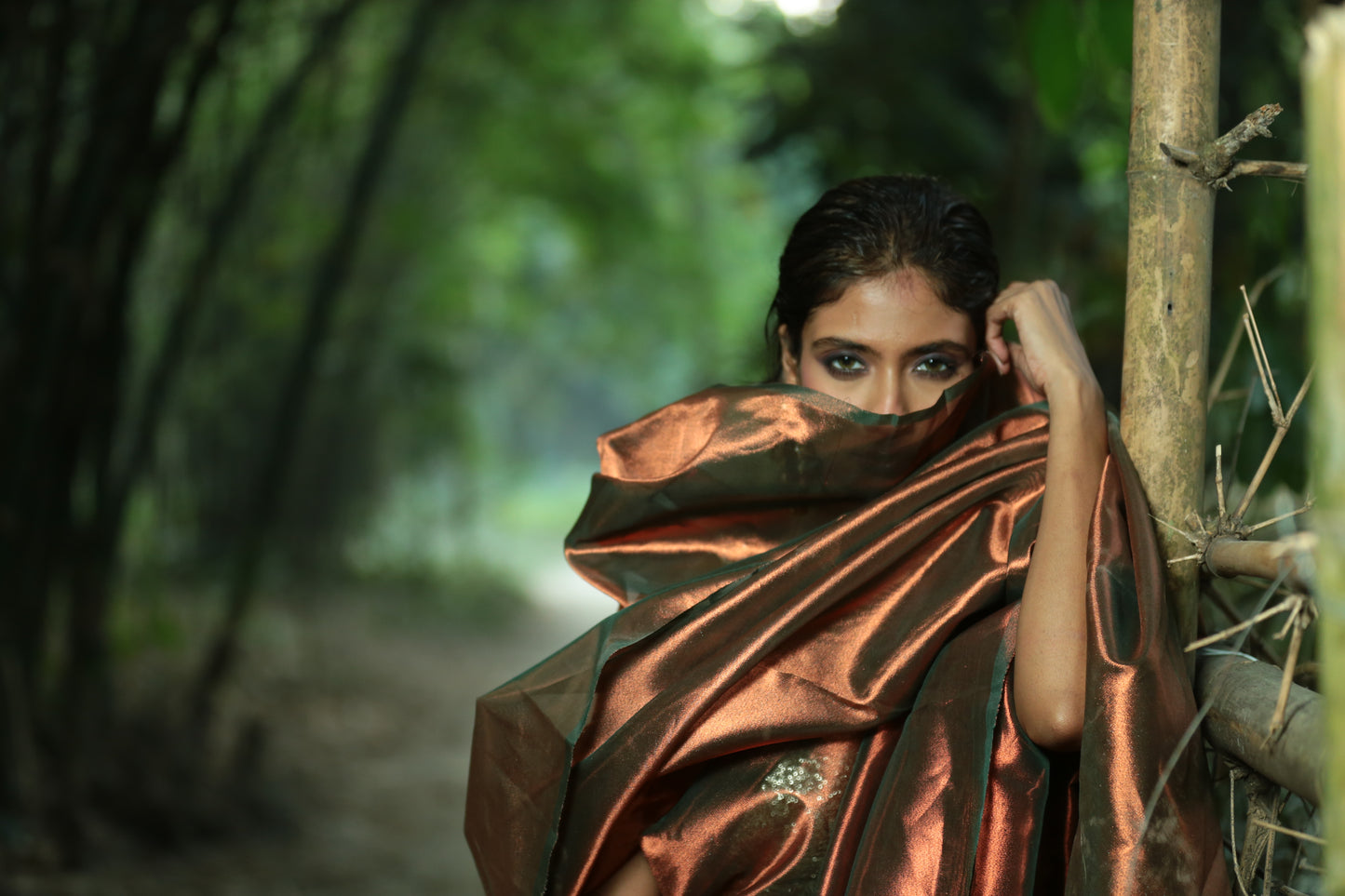 Zara Sa Jhoom Loon - Tissue Saree